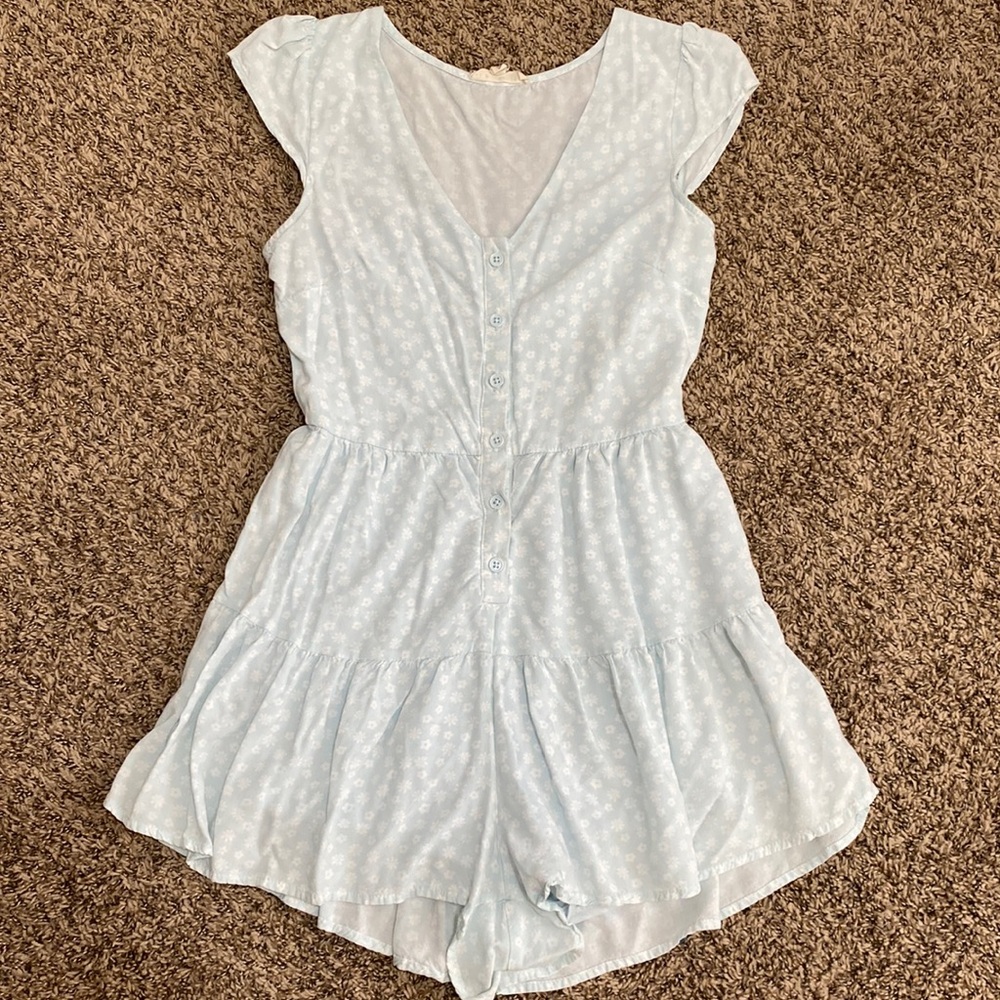 Pacsun LA Hearts Floral Button-Up Romper
